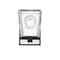 Z-Lite Bleeker Street 1 Light Wall Sconce, Matte Black & Clear 475-1S-MB-CH - alternate 5